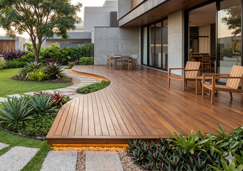 Deck de madeira para jardim: como planejar um projeto bonito, funcional e durável